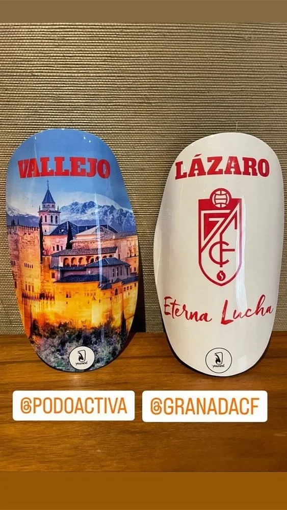 YouNext custom shin guards worn by athletes