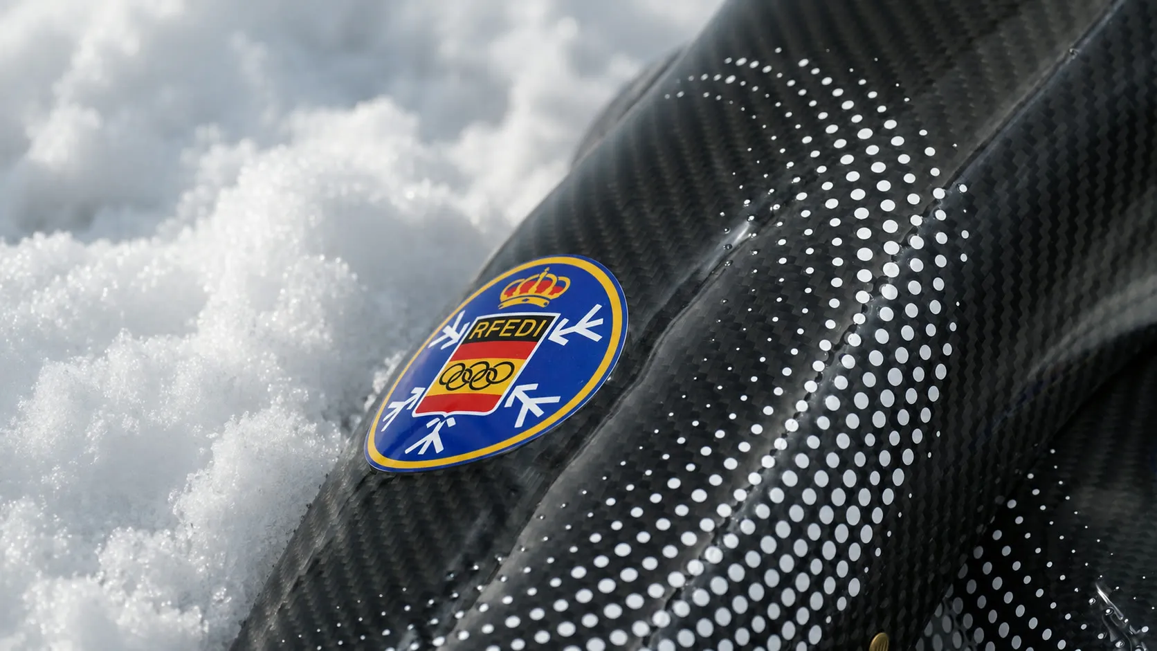Protección personalizada de fibra de carbono con escudo RFEDI